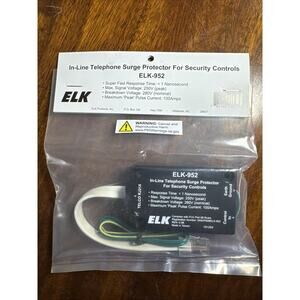 ELK-952 In-line Telephone Surge Protector For Security Controls, New